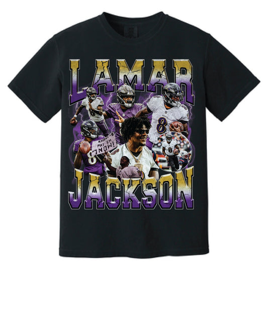 Lamar Jackson 90's Bootleg Vintage Style T-shirt unisex sizes S-3XL