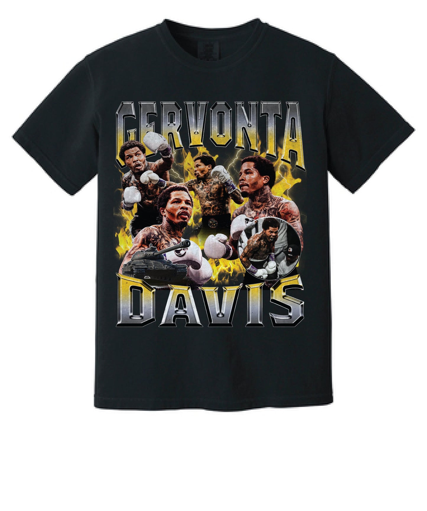 Vintage 90's Bootleg Gervonta "Tank" Davis T-shirt - Boxing Legend Retro Tee