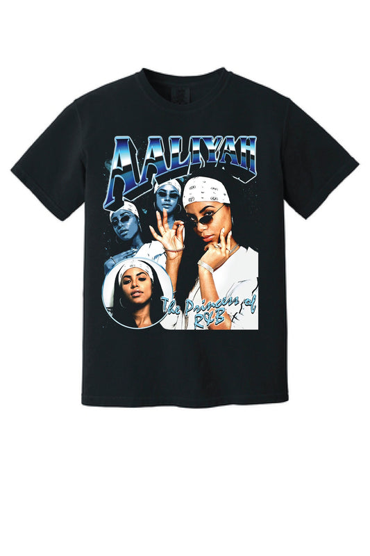 Aaliyah 90's Vintage Style Bootleg T-shirt - Tribute to an Iconic R&B Queen