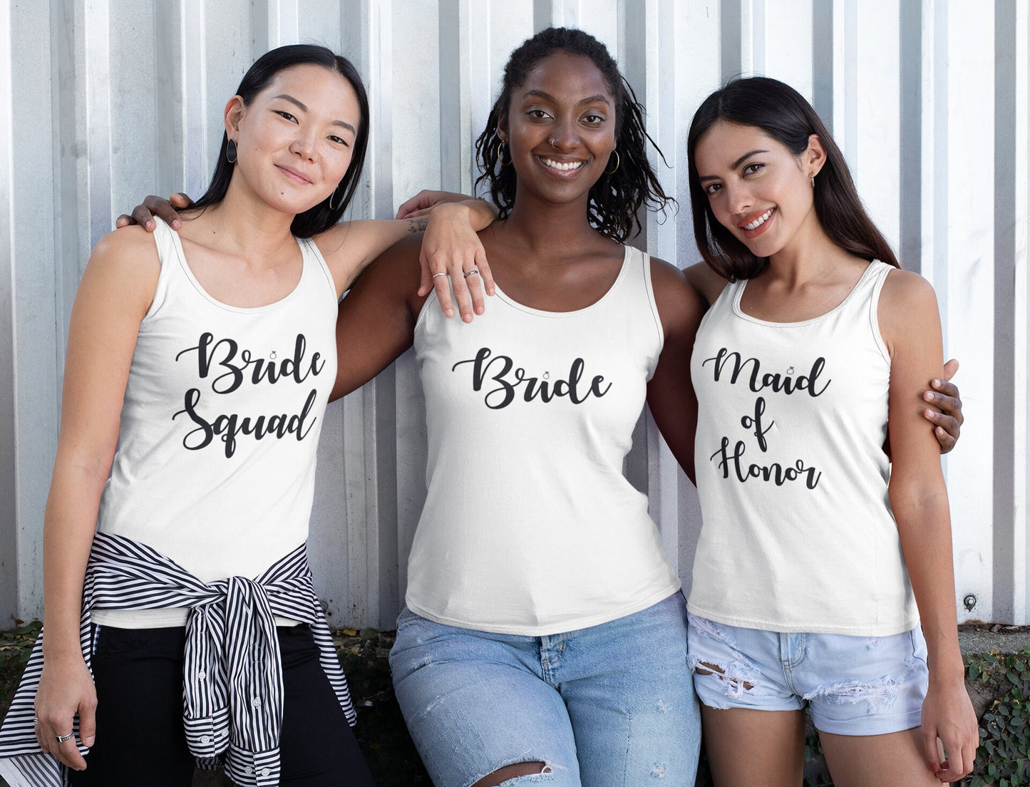 Bride Squad Tank Tops for Women - Stylish Bachelorette Party Apparel