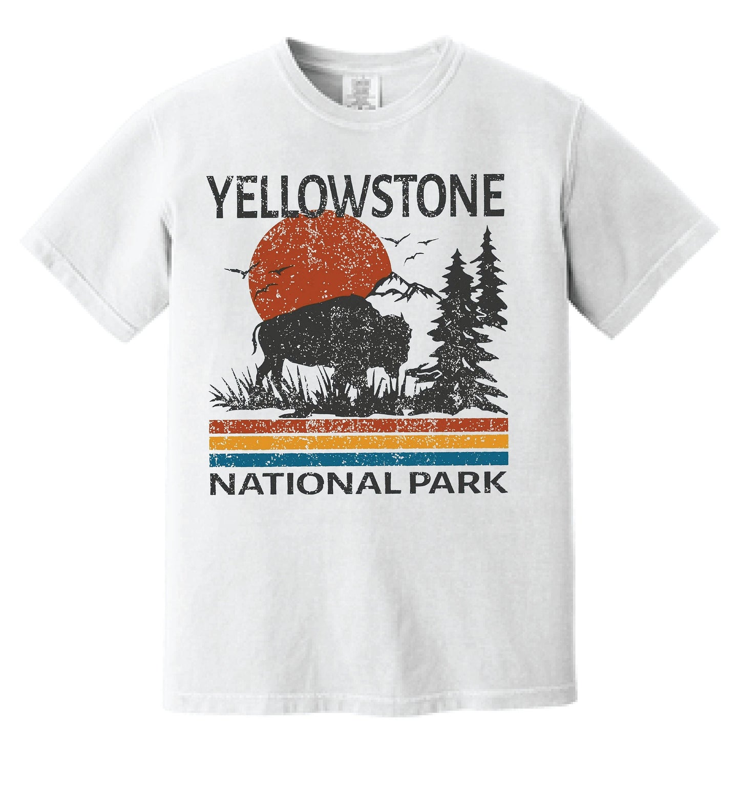 Yellowstone Tee, Yellowstone National Park T-Shirt, The Yellowstone Vintage Inspired tee, Unisex Tee, Comfort Colors T-shirt, Oversized Tee