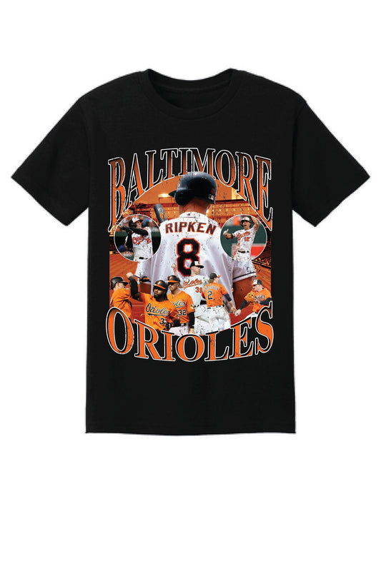 Baltimore Baseball Vintage Style 90's Bootleg Tee| Retro M.L.B Baseball Tee Baseball | Baltimore Game Day Shirt | Baseball Shirt Gift