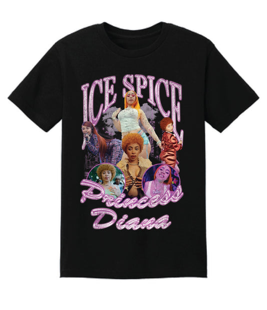 Ice Spice 90's Style Vintage Bootleg tee | Ice Spice Tee | Princess Diana | Ice Spice Fan Gift