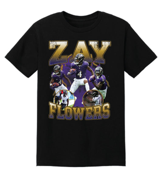 Zay Flowers Vintage 90's Style Bootleg T-shirt