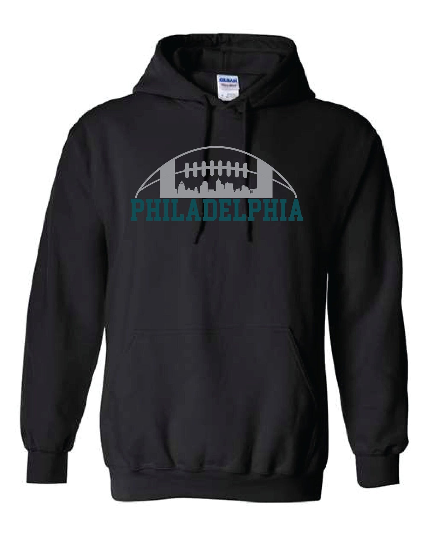 Philadelphia Football Skyline Hoodie - Football Fans Hoodie - Football Fan Gift - Philly Fan Gift - Rep your football team - Rep your City