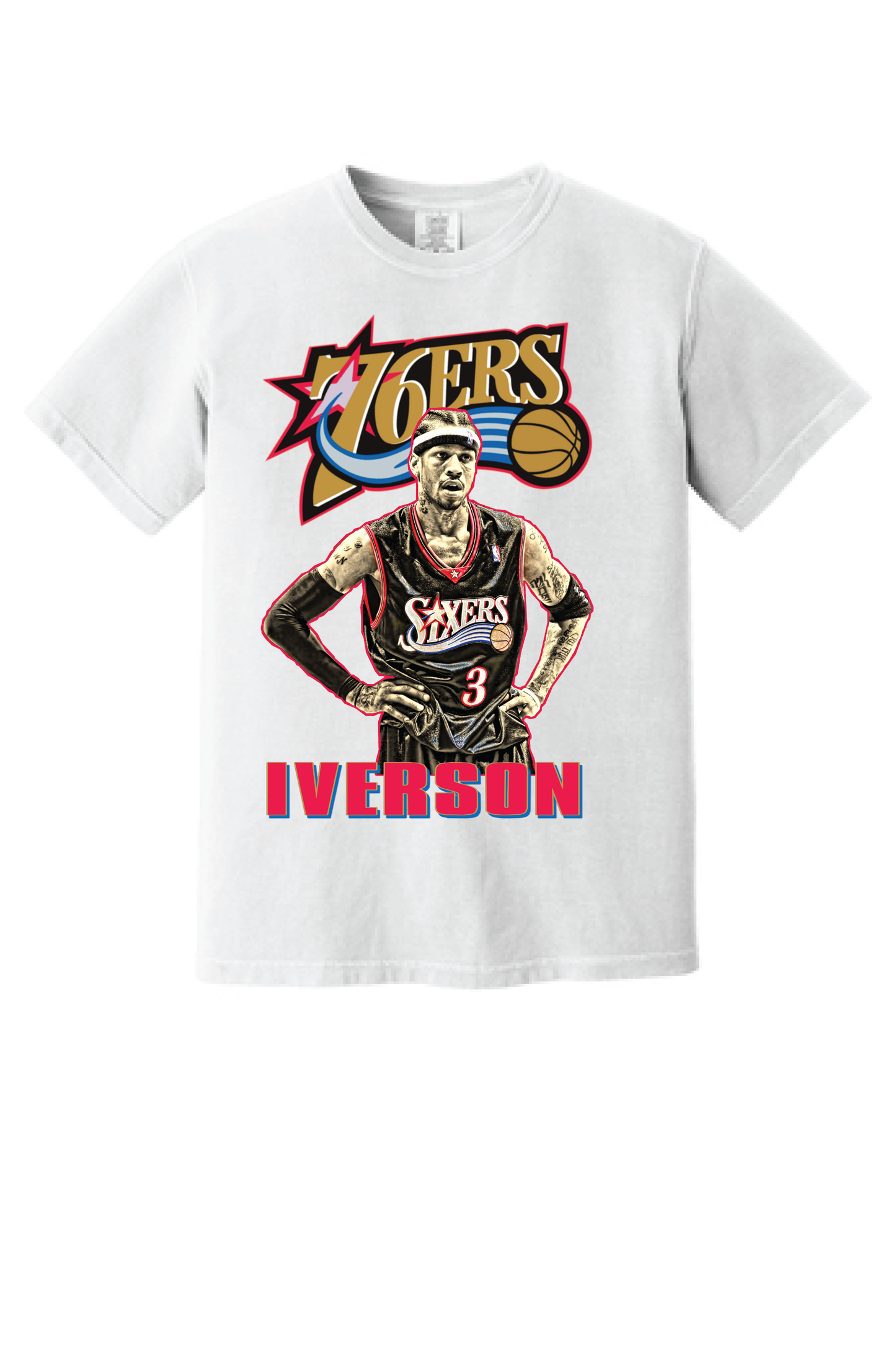 Allen Iverson Vintage Style 90's T-shirt Unisex Sizes